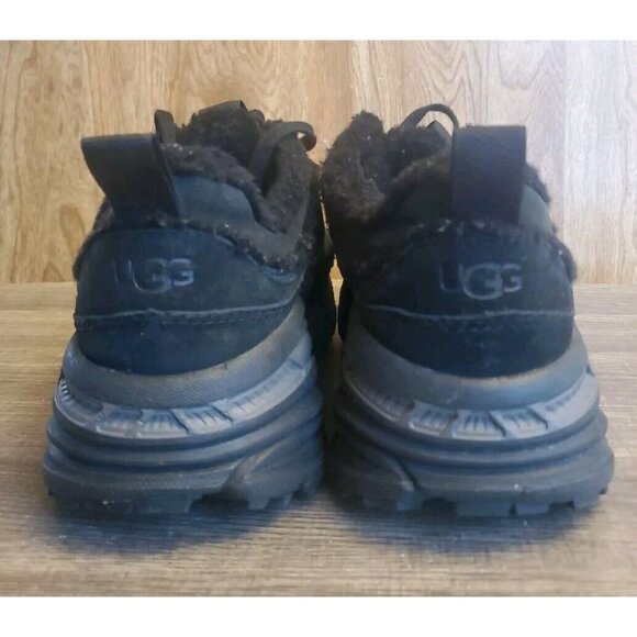 UGG Spill Seam Sneakers Mens Size 10 Black Suede - Picture 4 of 12